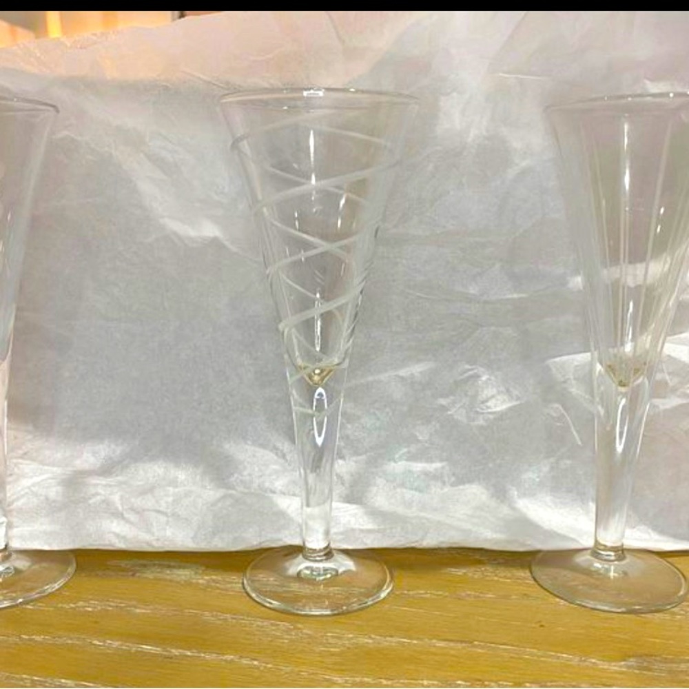 Set of 6 mini glasses. Martini & Sherry.